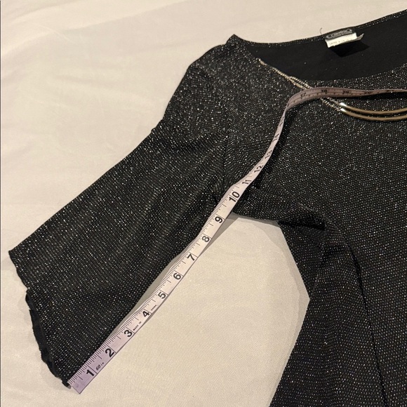 Clientele Blouse Black Shimmer Women's Top Size 1X - Picture 9 of 12